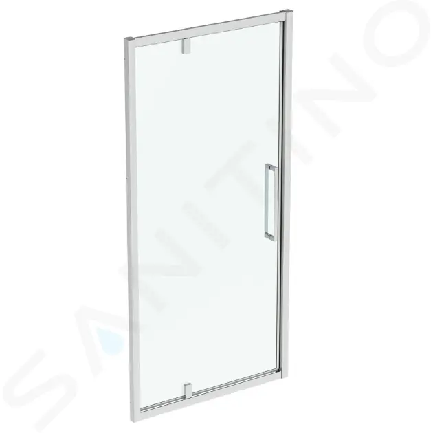 Pivotové sprchové dvere 100 cm, silver bright/číre sklo