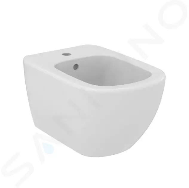 Závesný bidet, 360x530 mm, matná biela