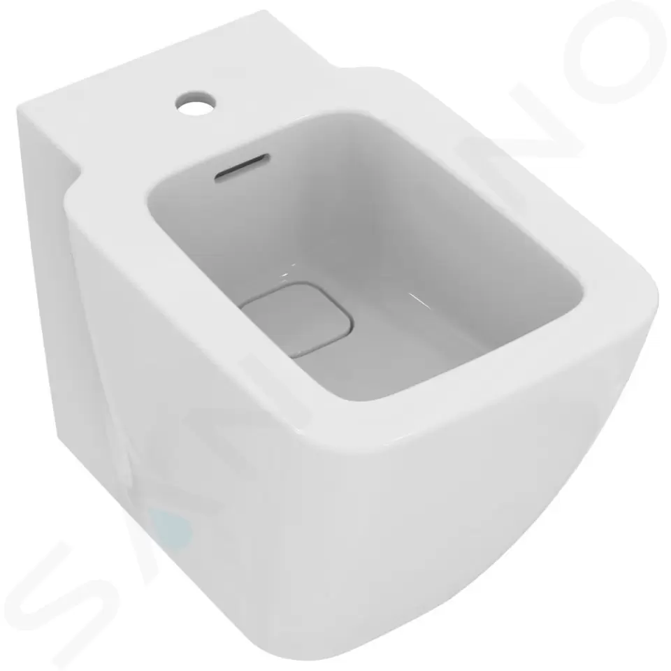 Stojaci bidet s prepadom, s Ideal Plus, biela