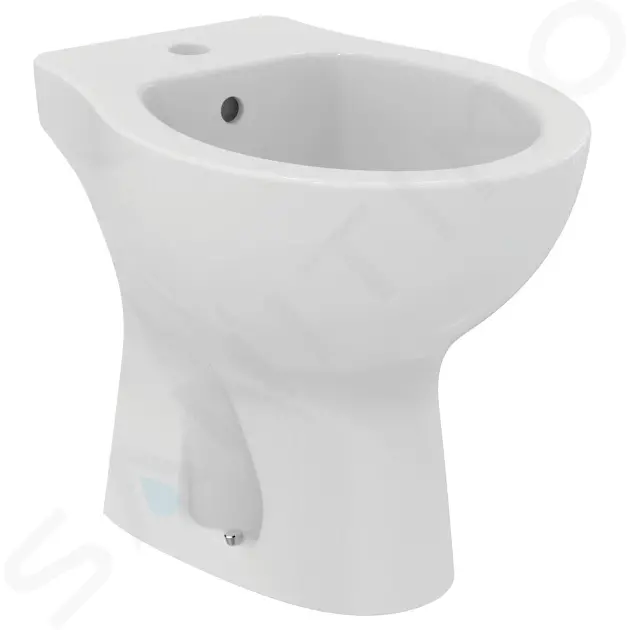 Stojaci bidet, 360x500 mm, s prepadom, otvor na batériu, biela