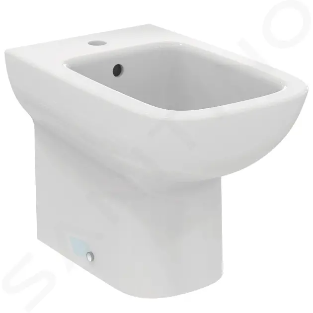 Stojaci bidet, 355x540 mm, s prepadom, otvor na batériu, biela