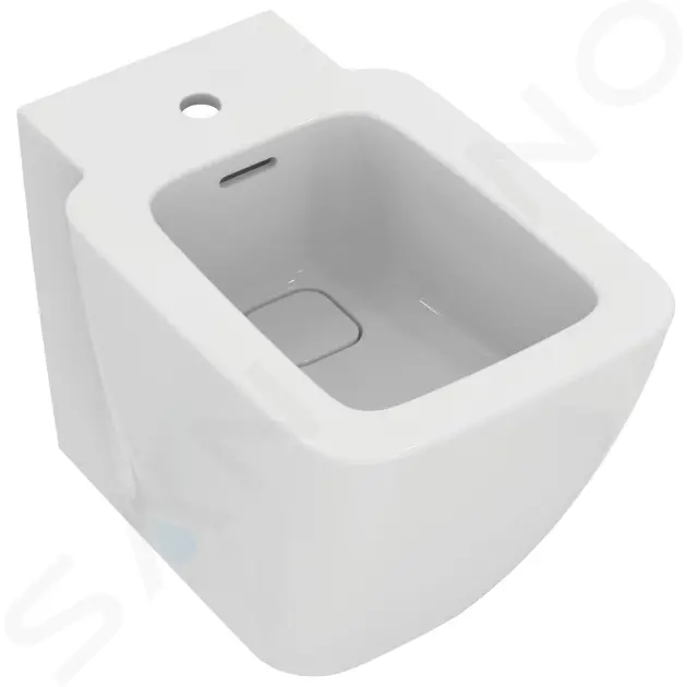 Stojaci bidet, 360x555 mm, s prepadom, otvor na batériu, biela